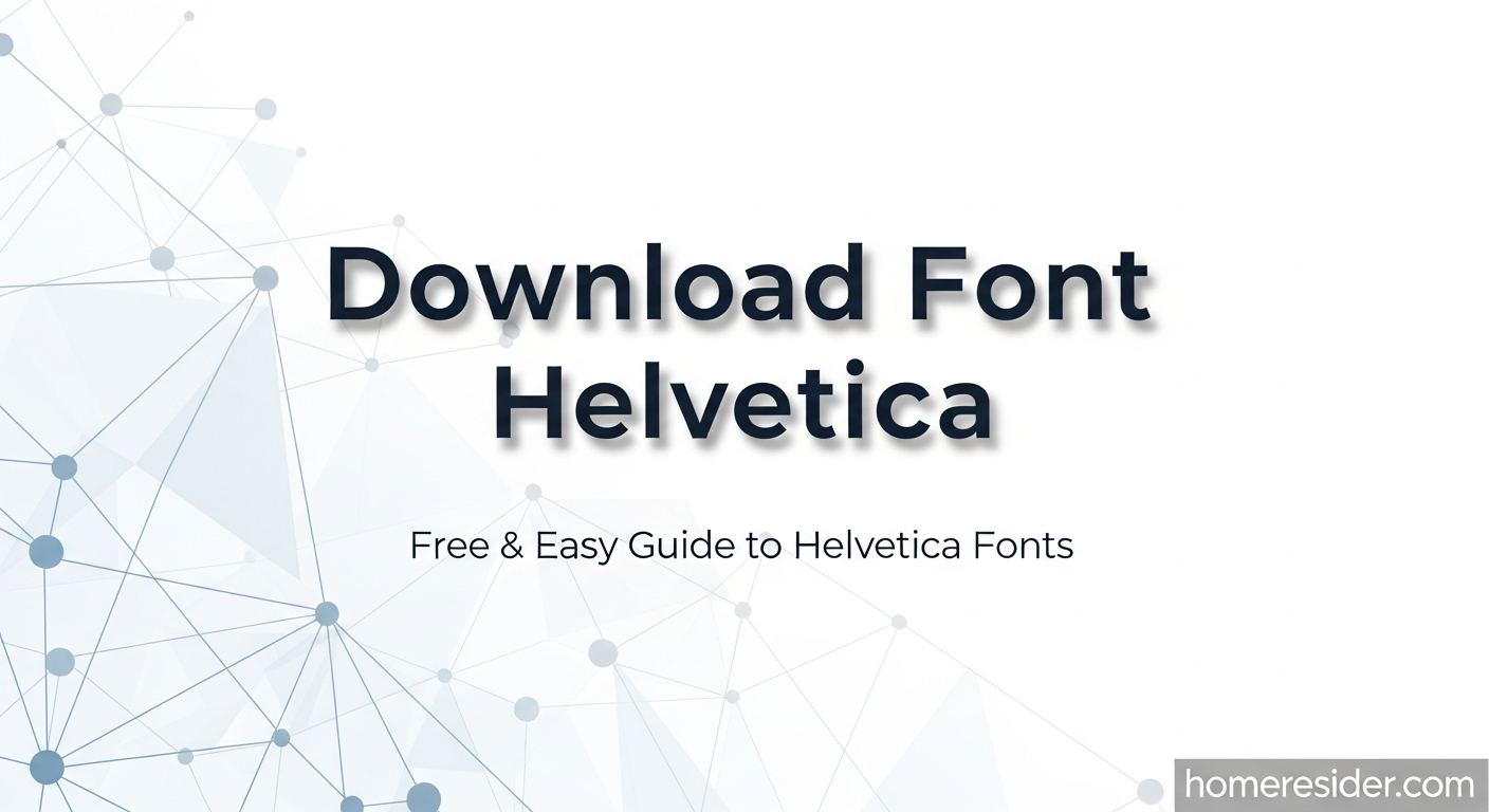 download font helvetica