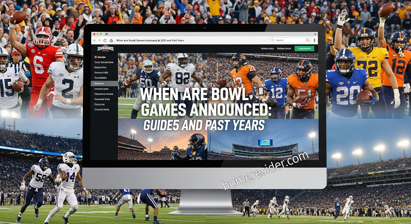 when are bowl games announced